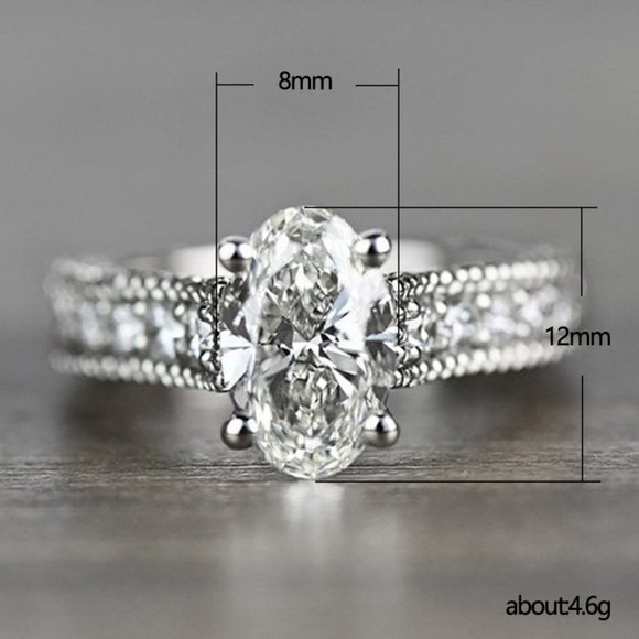 🎀 Finger Jewelry Eternity Ring for Women Diamond CZ Ring, HA4627-6 - Picture 6 of 6